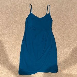 Blue fitted dress